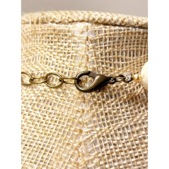 Women's Beaded Key to My Heart Beaded Rhinestone Necklace - Picture 4 of 4